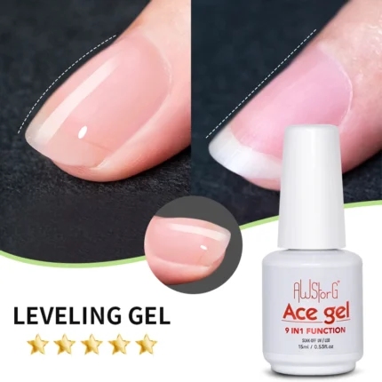 AWStorG 15ML Ace Gel 9-in-1 Nail Glue Gel Nail Polish Thickness Transparent Semi Permanent  Function UV Gel Soak Off Nail Art - Image 3