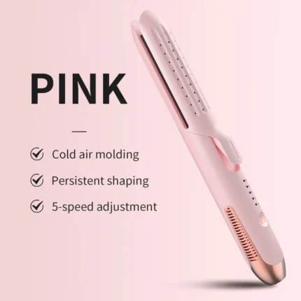 2-in-1 Curling Wand & Flat Iron Professional Hair Straightener with Negative Ions Styling Tool for Professional Salon Straighten - Image 8