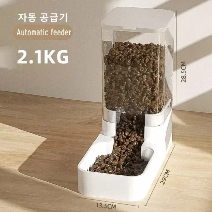 Dog Automatic Feeder Transparent Automatic Gravity Cat Water Bowl High Capacity Food Storage  Container Cat And Dog Accessories - Image 7