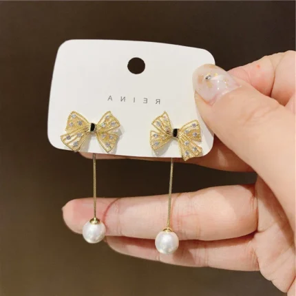 2023 New Fashion Unique Design Elegant Exquisite Light Luxury Zircon C Earrings Women Jewelry Party High-grade Gift Wholesale - Image 23