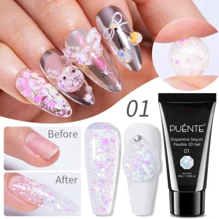 5ml Golden Silvery Metallic Painting Liner Gel Polish Chrome Mirror Effect Semi-Permanent Varnish For Stunning French Nail Art - Image 71