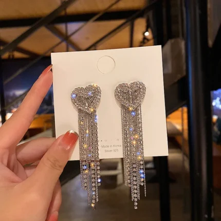 2023 New Fashion Unique Design Elegant Exquisite Light Luxury Zircon C Earrings Women Jewelry Party High-grade Gift Wholesale - Image 30