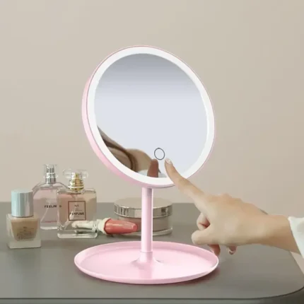 Makeup mirror with white light led daylight detachable vanity mirror/storage base 3 modes mirror with light gift usb cable - Image 3