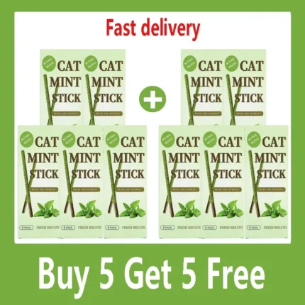 Natural Matatabi Cat Stick Mint Caught Bite Excited Rods Silvervine For Cat Teeth Cleaning Treating Pet Supply Cat Toys - Image 7