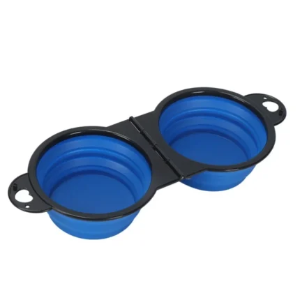 2-in-1 Foldable Outdoor Feeding Bowl for Cat and Dog Portable Pet Drinking Dual Bowl Pet Travel Supplies - Image 6