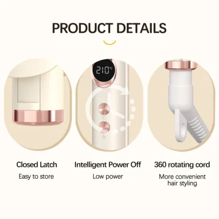 Professional Hair Straightener Flat Iron Straightener Curler 2 in 1 Smoothing Iron Fast Heating Hair Tools for All Hairstyles - Image 6