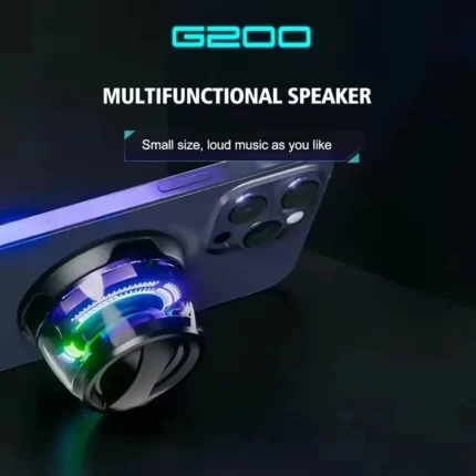 Portable Bluetooth Speaker HECATE G200 RGB Lighting Magnetic Speaker Bluetooth 5.3 Mini Sound Box 7 Hours Playback Phone Holder - Image 3