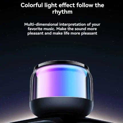 360° Mini Compactly TWS Wireless Bluetooth-compatible Speaker Soundbar Loudspeaker LED Lights For Outdoor Activity/Home/Travel - Image 3