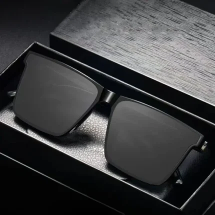 New Men's Business Driving Square Windproof Shades Sunglasses Retro Sunglasses Outdoor Men's Sunglasses Gafas De Sol Hombre - Image 6