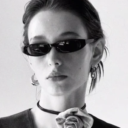 New Small Narrow Cat Eye Sunglasses Women Men Luxury Brand Black Red Sun Glasses Retro Tiny Rectangle Candy Shades Lentes De Sol - Image 3