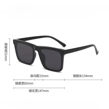 New Men's Business Driving Square Windproof Shades Sunglasses Retro Sunglasses Outdoor Men's Sunglasses Gafas De Sol Hombre - Image 5