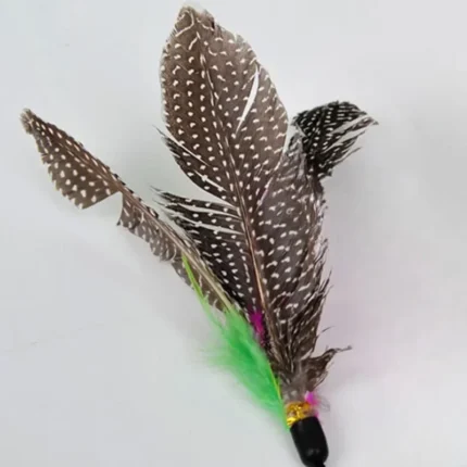 New Great Kitten Play Interactive Fun Toy Cat Teaser Wand Rod with Bell Colorful Feather Cats Toys Outdoor Garden Cat Supplies - Image 3