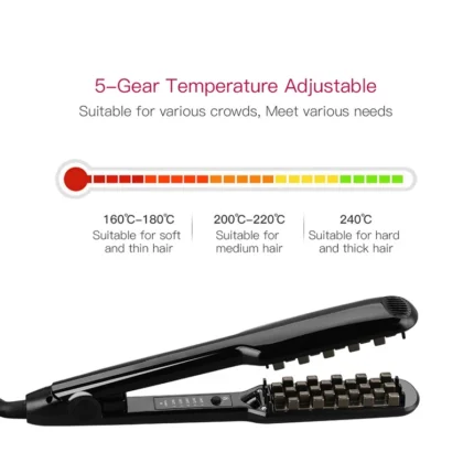 Hair Iron Ceramic 3D Grid Hair Crimper Professional Volumizing Curling Iron Corn Perm Fluffy Splint Flat Iron Hair Styling Tools - Image 6