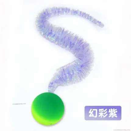Cat interactive toys Tickle Cat Colorful bouncing ball Pet supplies Puzzle teasing indoor cat worm caterpillar elastic toy - Image 15