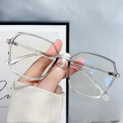 New Fashion Big Square Frame Anti Blue Light Glasses Ultra-Light Transparent Gradient Men Women Eye Protection Spectacles - Image 5