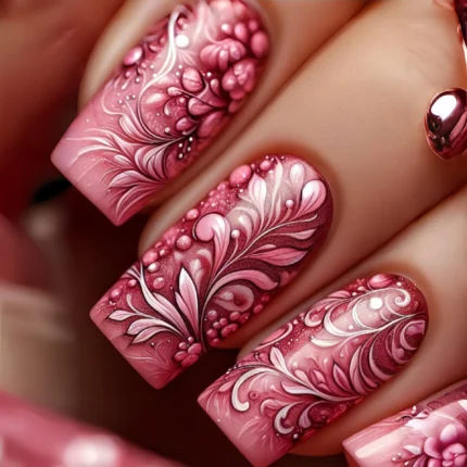 24pcs/set Medium Long fake nails for Spring summer beautiful flowers mushroom bees cute almond square tips press on false nails - Image 11