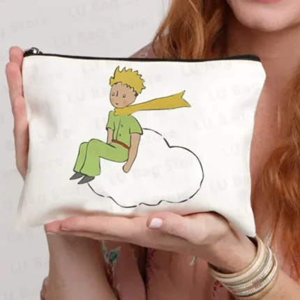 Little Prince Children's Travel Cartoon Character Student Return to School Pencil Bag Organizer Female Shopping Storage Bag - Image 18