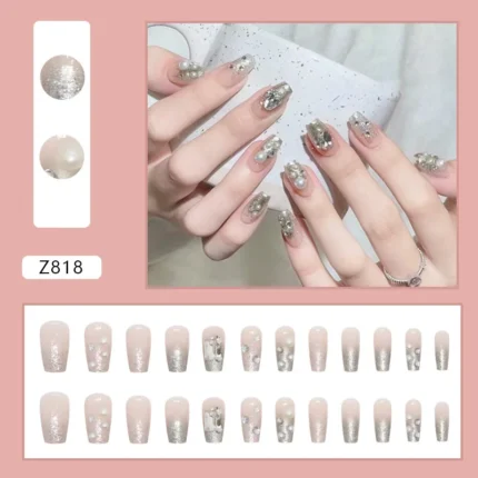 Luxury Little Fragrance Wearing High Grade Fake Nails Charm Paste Summer Party Sisters Girlfriend's High-end Fake Nails - Image 18