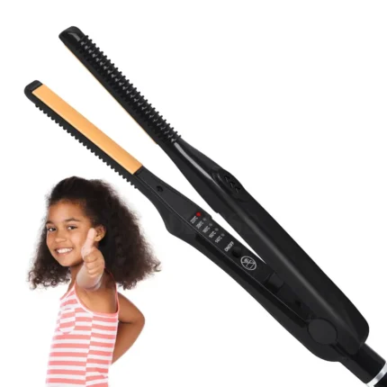 Professional 2 in 1 Hair Straightener Curling Iron hair curler for Short Hair Beard Narrow Board 7MM Hair Straightener Curling