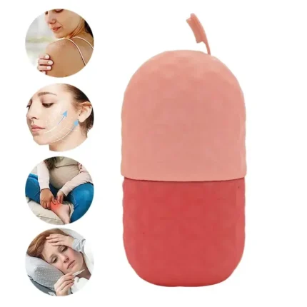 Ice Roller For Face And Eyes Silicone Ice Mold Cooling And Firming Facial Skin Ice Roller Leak-proof Reusable Facial Care Tool - Image 4