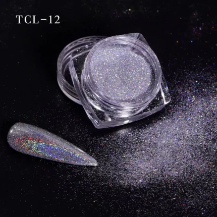 Green Chameleon Color Pigment Nail Powder Summer Pretty Shiny Nail Glitter Metallic Glitter Powder Chrome Dust UV Gel Nail Art - Image 67