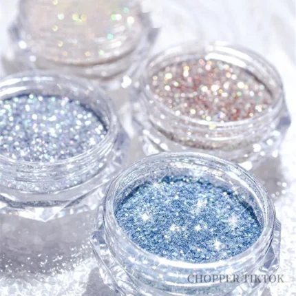 8Bottles Set Nail Crystal Diamond Powder Rainbow Shiny Nail Art Glitter Pigment Holographic Micro Glass Manicure Decoration - Image 5