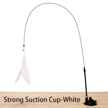 Interactive Cat Toy Handfree Cat Stick Playing Kitten Playing Teaser Wand Toy Suction Cup Bird/Feather Cat Wand Pet Supplies - Image 7
