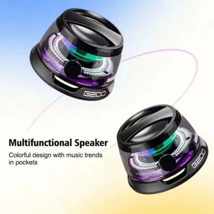 Portable Bluetooth Speaker HECATE G200 RGB Lighting Magnetic Speaker Bluetooth 5.3 Mini Sound Box 7 Hours Playback Phone Holder - Image 4