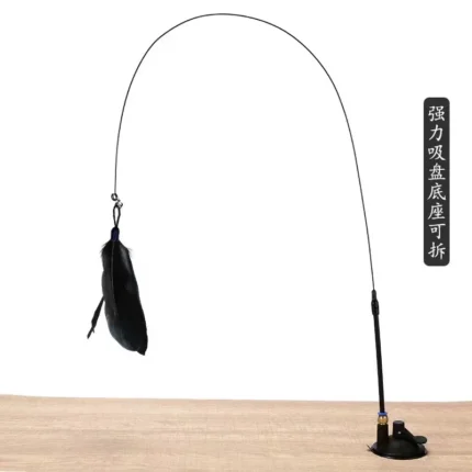 Cats Toys Feathers Wand Interactive Toy Kitten Toys with Super Suction Cup Detachable Feather Replacements Cat Accessories - Image 11