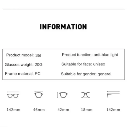 Anti-Blue Light Eyeglasses Cat Eye Glasses Frame Women Optical Computer Eyewear Radiation Protection Spectacle Lunette Homme - Image 5