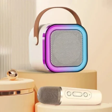 K12 Karaoke Machine Portable Bluetooth 5.3 PA Speaker System with 1-2 Wireless Microphones Home Family Singing Children's Gifts - Image 4
