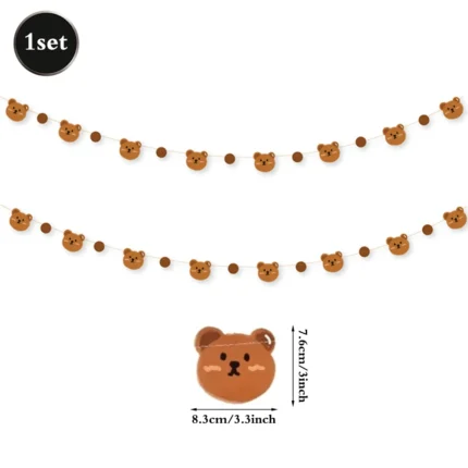 Cute Teddy Bear Disposable Tableware Set Plates Napkins Kids Bear Birthday We Can Bearly Wait Baby Shower Party Decors Supplies - Image 18