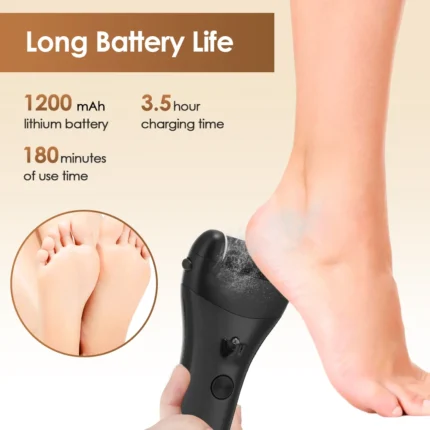 Electric Foot Grinding Cracked Sharpener Heels Exfoliating Foot File Dead Hard Skin Callus Remover Feet Care Pedicure Tools - Image 5