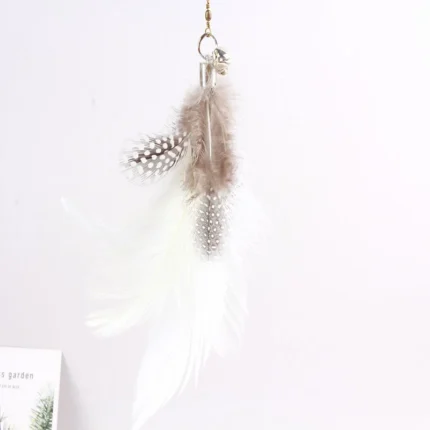 Funny Cat Toy Folorful Fluffy Feather With Bell Sucker Cat Stick Toy Kitten Play Interactive Detachable Teaser Wand Cat Supplies - Image 15