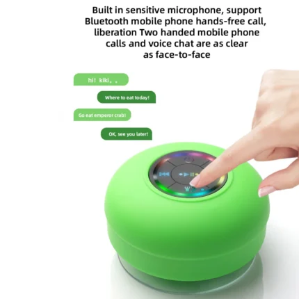 Mini Bluetooth Speaker Waterproof Bathroom Audio Wireless Shower Speakers RGB Light for Phone Soundbar Hand Free Car Loudspeaker - Image 5