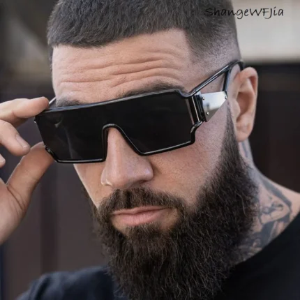 Trendy New Menv Classic Sunglasses Women Luxury Brand Shades Retro Square Black Sun Glasses Eyewear Trend Punk Eyeglasses