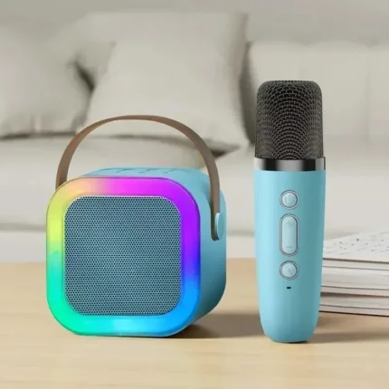 K12 Karaoke Machine Portable Bluetooth 5.3 PA Speaker System with 1-2 Wireless Microphones Home Family Singing Children's Gifts - Image 9
