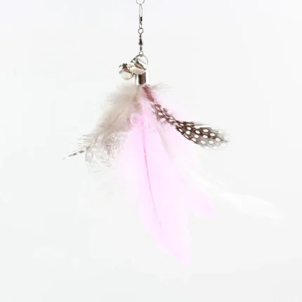 Funny Cat Toy Folorful Fluffy Feather With Bell Sucker Cat Stick Toy Kitten Play Interactive Detachable Teaser Wand Cat Supplies - Image 13