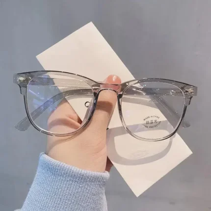 Glasses Ultralight Retro Transparent Frame Plain Men Women Anti Blue Light  Glasses  Party Decorate Eyeglasses Fake Glasses - Image 9
