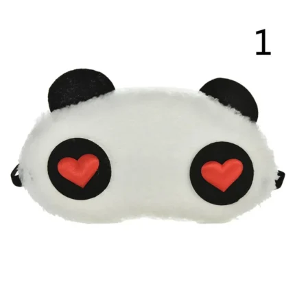 Health Care Tools Cute Face White Panda Eye Mask Eyeshade Shading Sleep Cotton Goggles Eye Mask Sleep Mask Eye Cover 3 Styles - Image 9