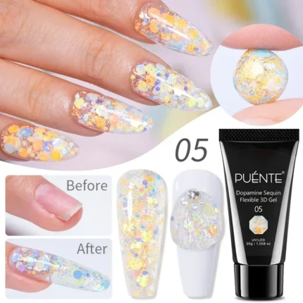 5ml Golden Silvery Metallic Painting Liner Gel Polish Chrome Mirror Effect Semi-Permanent Varnish For Stunning French Nail Art - Image 59