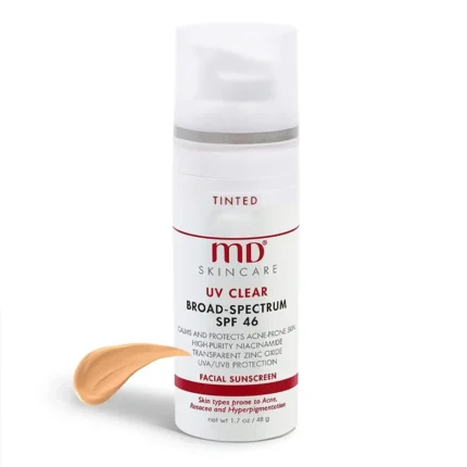 Solar Blocker Face UV SPF 46/40 Face Sunscreen Tinted Broad-Spectrum Makeup Isolation Face Sunscreen for Sensitive Skin 1.7 oz - Image 6