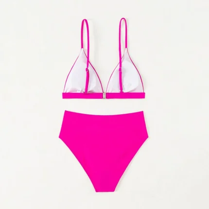 Vintage Swimsuit Two Piece Women'S High Waisted Bikini Sexy Push Up Two Piece Swimsuits Retro Tankini Summer Swimming Wear - Image 4