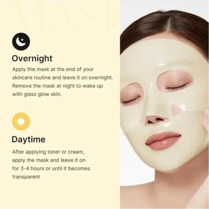 Kojic Acid Turmeric Brightening Gold Jelly Gel Overnight face Mask,Korean Skin Glow Hydrating Firming Moisturizing Sheet Mask - Image 5