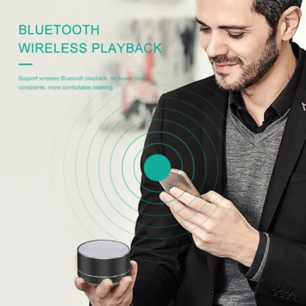 A10 Mini Speaker Audio Home Outdoor Stereo Speaker Aluminum Alloy Portable Wireless Speaker For Home Kitchen Outdoor Travelling - Image 4