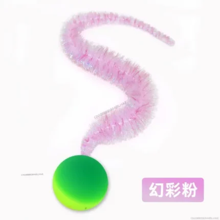 Cat interactive toys Tickle Cat Colorful bouncing ball Pet supplies Puzzle teasing indoor cat worm caterpillar elastic toy - Image 10
