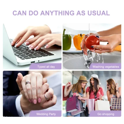 Solid Black Matte Lady For Daily Artificial Nails Short Length Oval Press On False Nails Press On Nails Square - Image 5