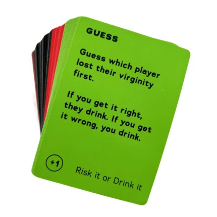 Risk It Or Drink It Fun Party Game For College Card Game Drinking Game Pregame Night Hilarious Dares Challenges Questions Adult - Image 3