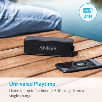 Anker Soundcore 2 Portable Wireless Bluetooth Speaker Better Bass 24-Hour Playtime 66ft Bluetooth Range IPX7 Water Resistance - Image 3