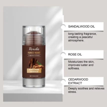 Sandalwood Perfume Balm Long Lasting Body Scent Temptation Flirting Charming Attraction Natural Fragrance Deodorant Solid Stick - Image 3
